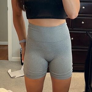 Grey Biker Shorts